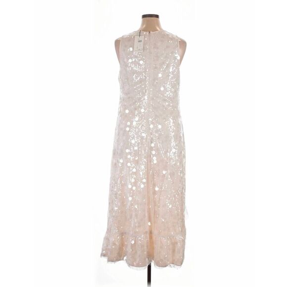Siempre x Anthropologie Cloud Dancer Payette Dress Sz. 2X - Picture 5 of 8